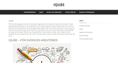 Desktop Screenshot of iqube.se
