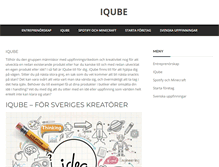 Tablet Screenshot of iqube.se